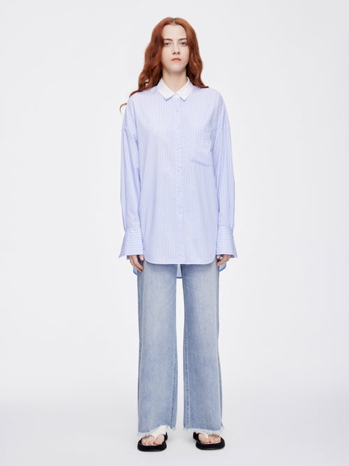 Split Frayed Comfy Jeans - Urlazh New York