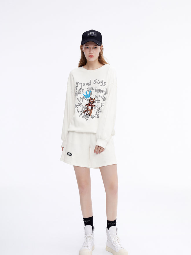 Sweat-shirt à sequins 'Tiger Queen'