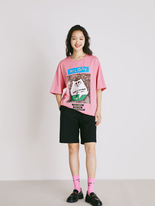 T-shirt de dessin animé de vacances U-Cat