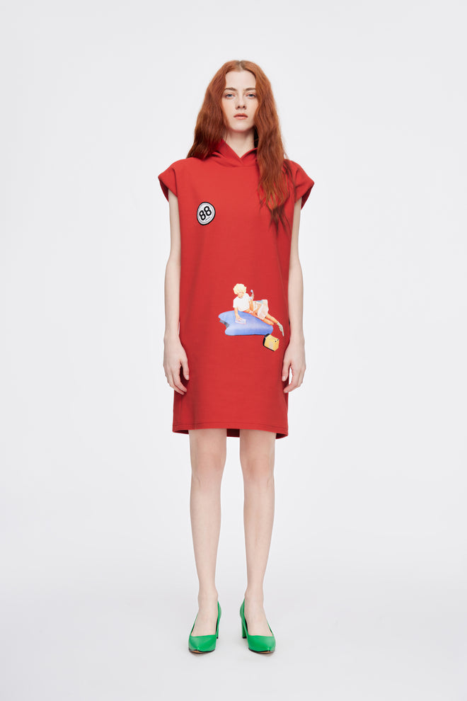 Pin-Up Hoodie Dress - Urlazh New York