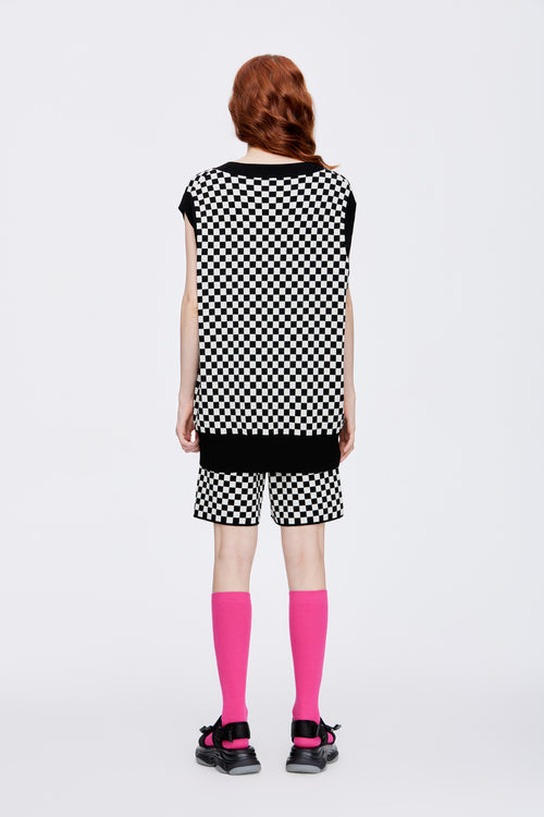 Multi-Phone Checkered Shorts - Urlazh New York