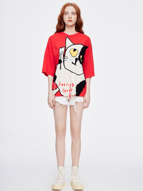 U-cat Oversized Knit Tee - Urlazh New York