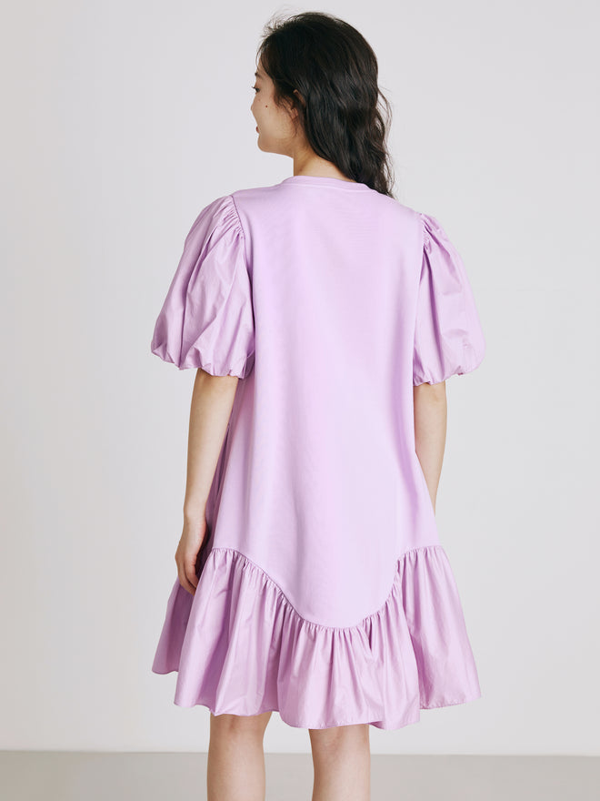 Jupe élégante violette gluante