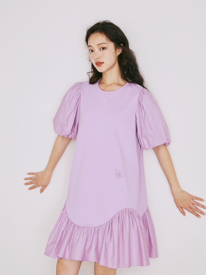 Jupe élégante violette gluante