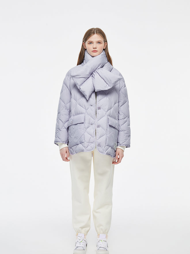 Manteau écharpe matelassé Rocky'