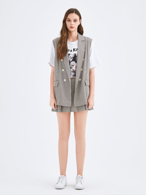 Pleated Plaid Skirt - Urlazh New York