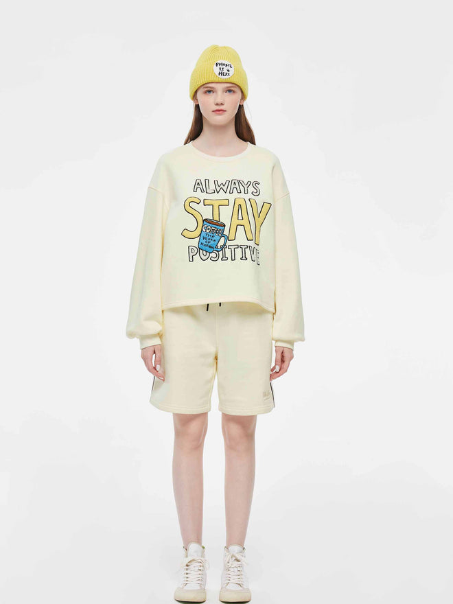 Sweat-shirt « Restez toujours positif »