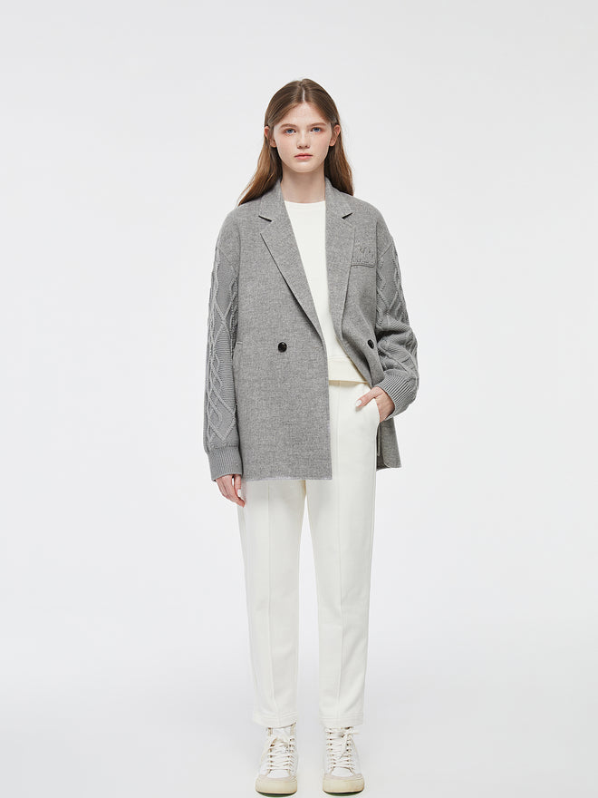 Blazer en laine torsadée Barry'