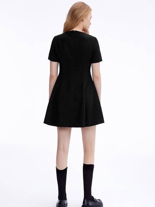 ROMA Rhinestone Skater Dress - Urlazh New York