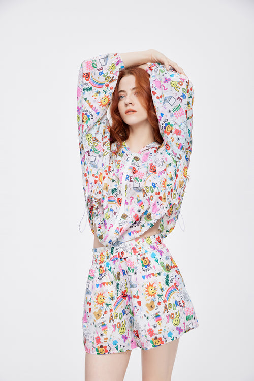 Cartoon Dreams Sporty Shorts - Urlazh New York