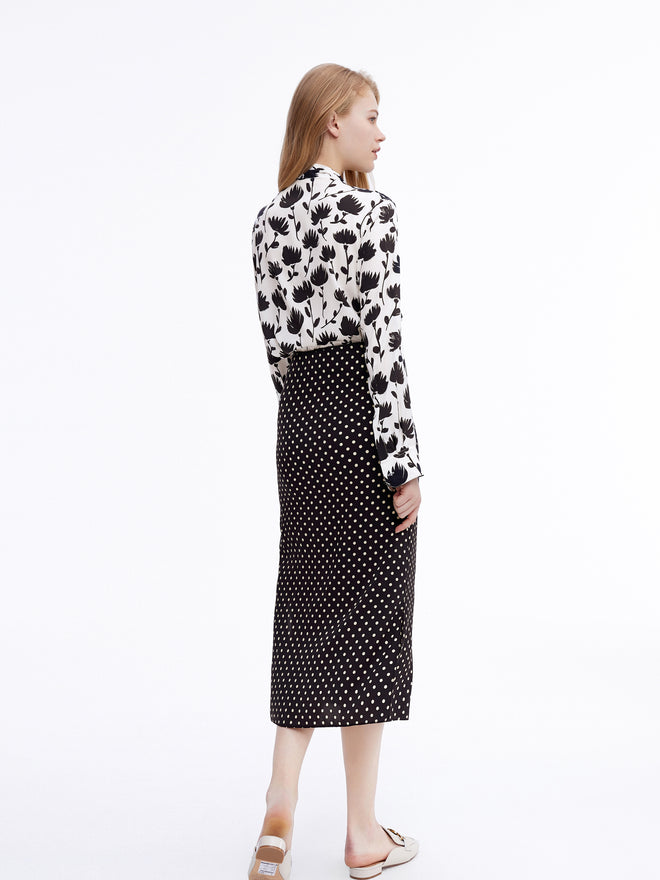 Ink Lotus Blouse - Urlazh New York