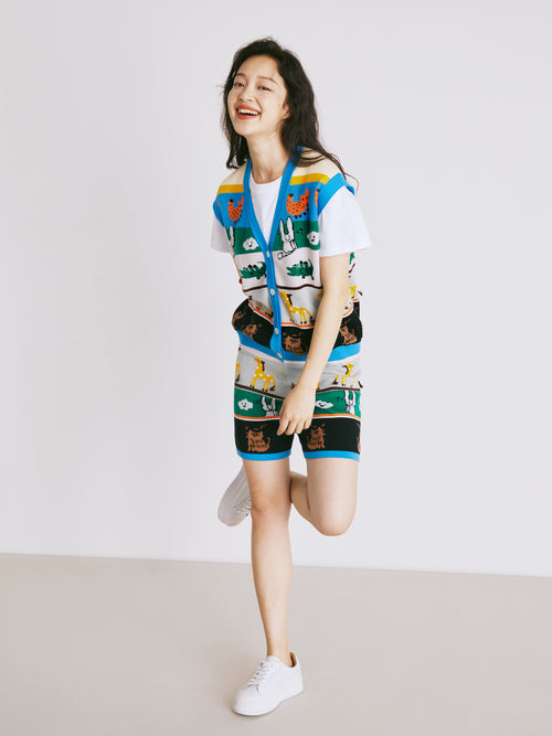Animal Jacquard Shorts