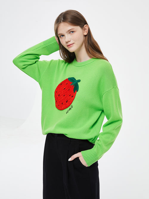 Pull ras du cou en cachemire Berry Baby