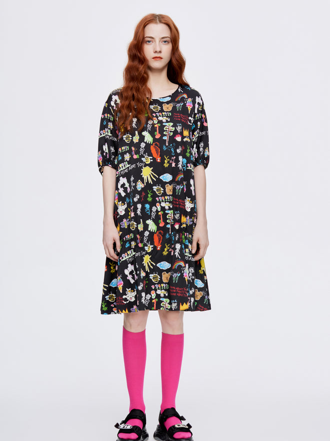Childhood Dreams Silk Dress - Urlazh New York