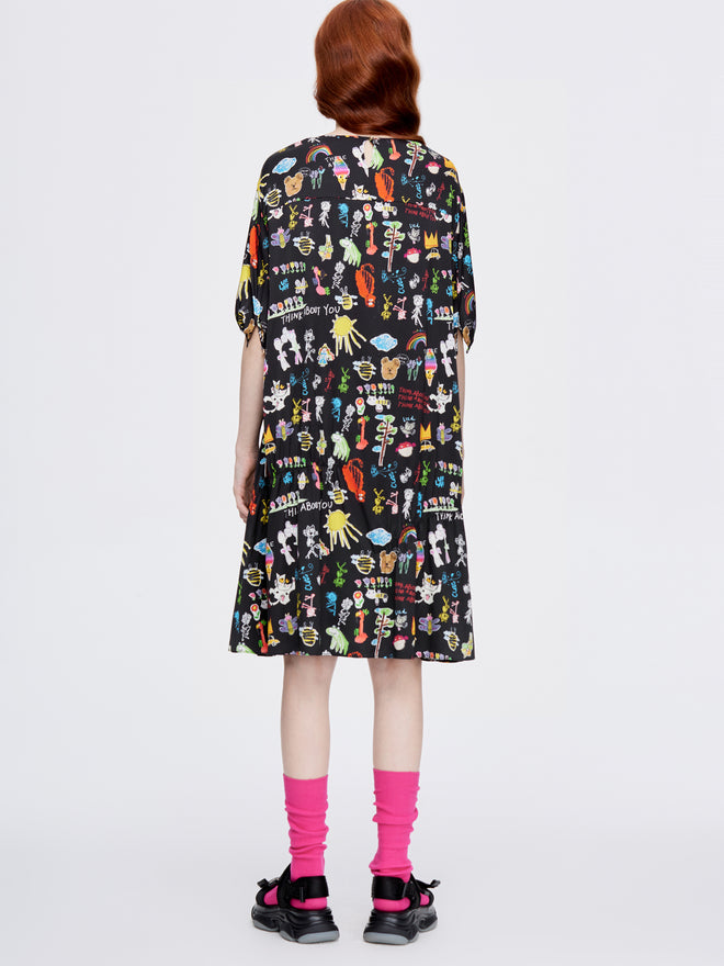 Childhood Dreams Silk Dress - Urlazh New York