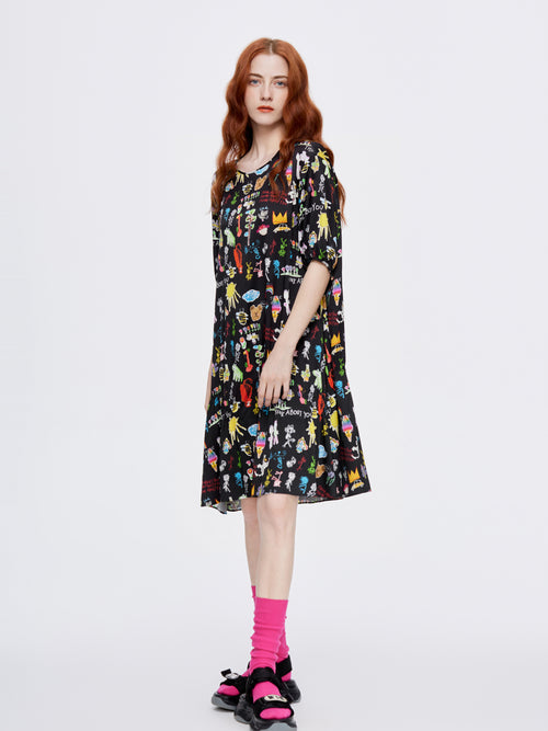 Childhood Dreams Silk Dress - Urlazh New York