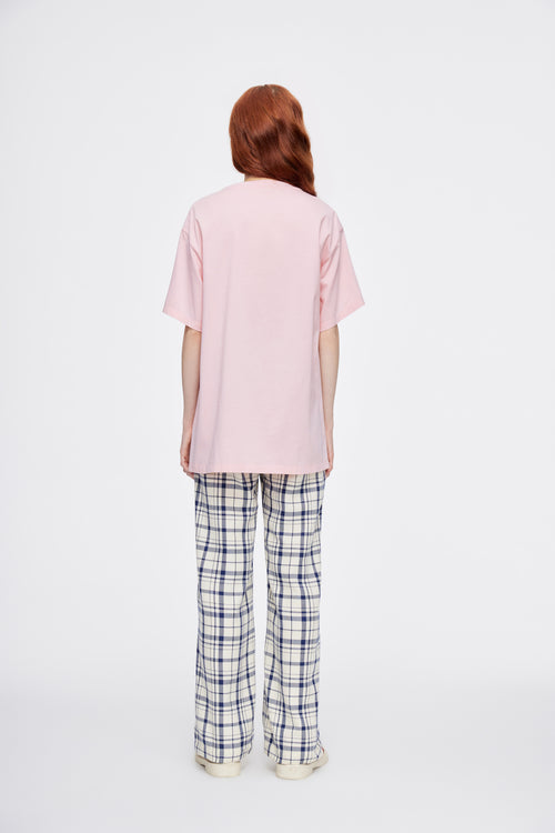 Navy Checkered Comfy Pants - Urlazh New York