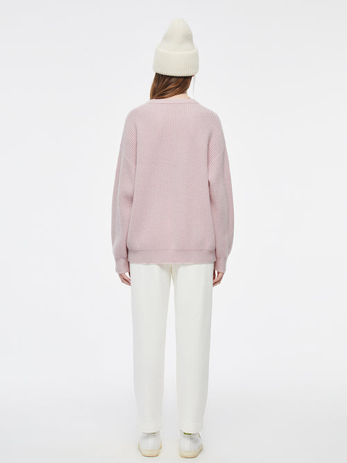 Col rond en cachemire Big Heart