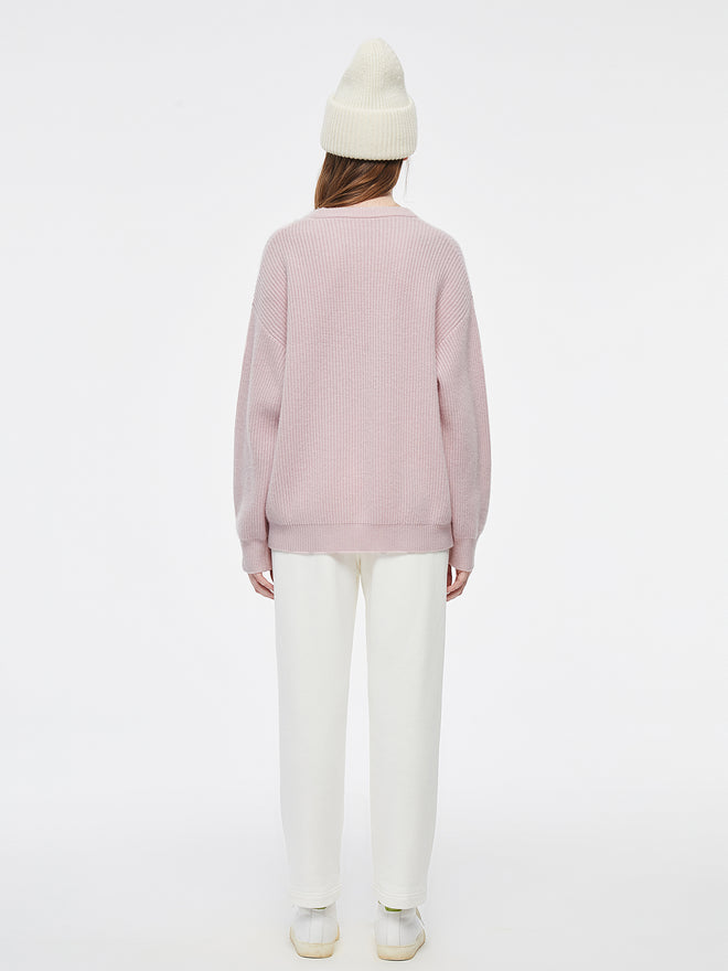 Col rond en cachemire Big Heart