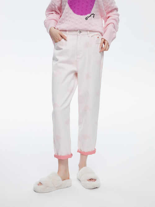 Jean droit ample Love