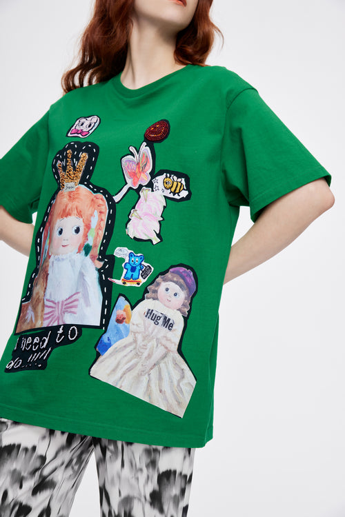 Beaded 'Princess' Long Tee - Urlazh New York