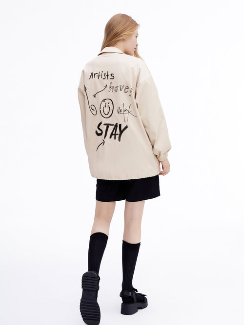 Rhinestone' Smiley' Shacket - Urlazh New York