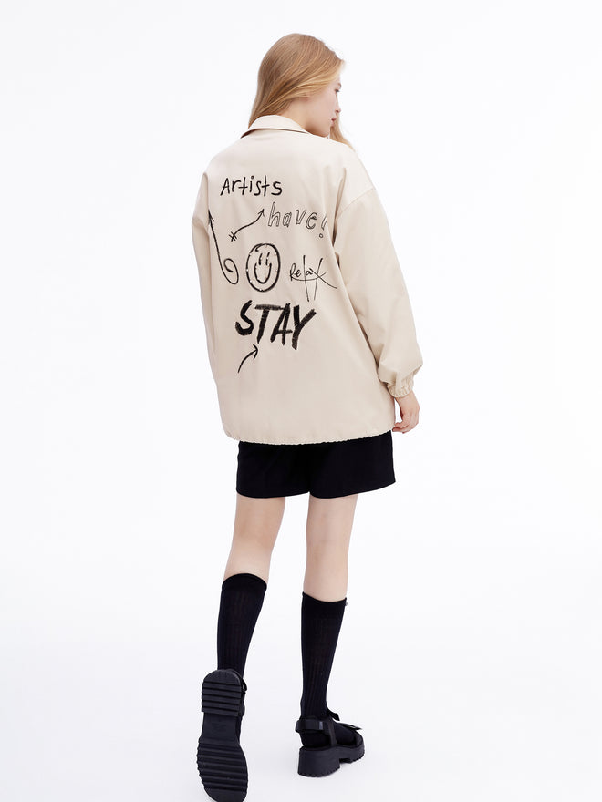 Rhinestone' Smiley' Shacket - Urlazh New York