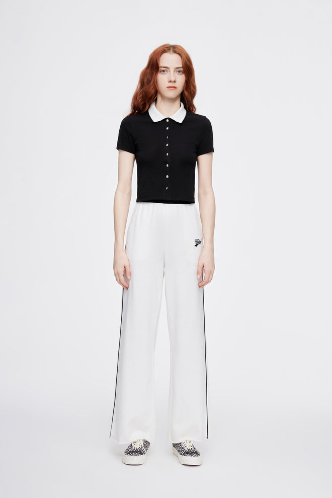 Cropped 'Lady Polo' Cardigan - Urlazh New York