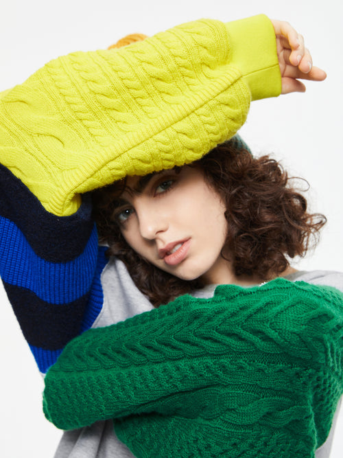 Sweat coloblock 2 en 1