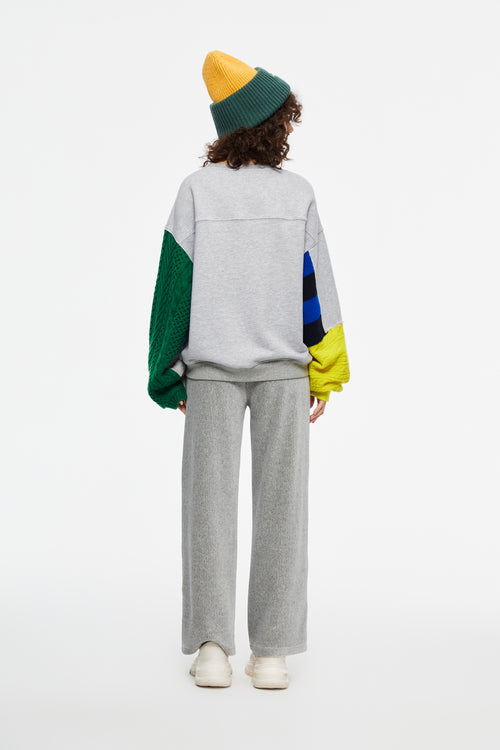 Sweat coloblock 2 en 1