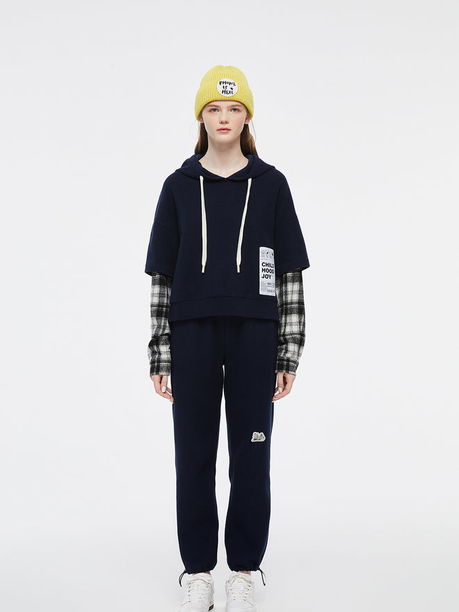 Sweat à capuche 2-en-1 en flanelle 'Ryan'