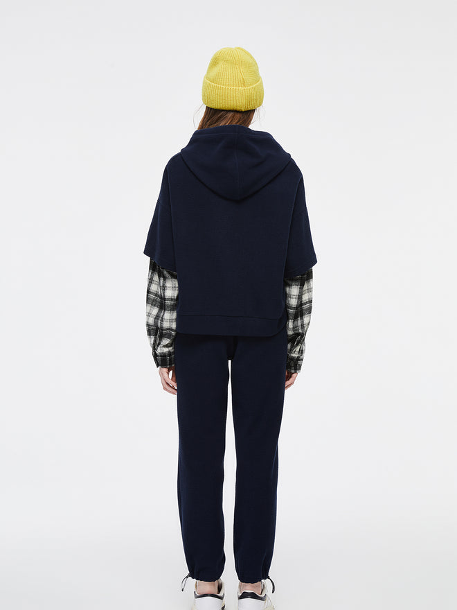 Sweat à capuche 2-en-1 en flanelle 'Ryan'