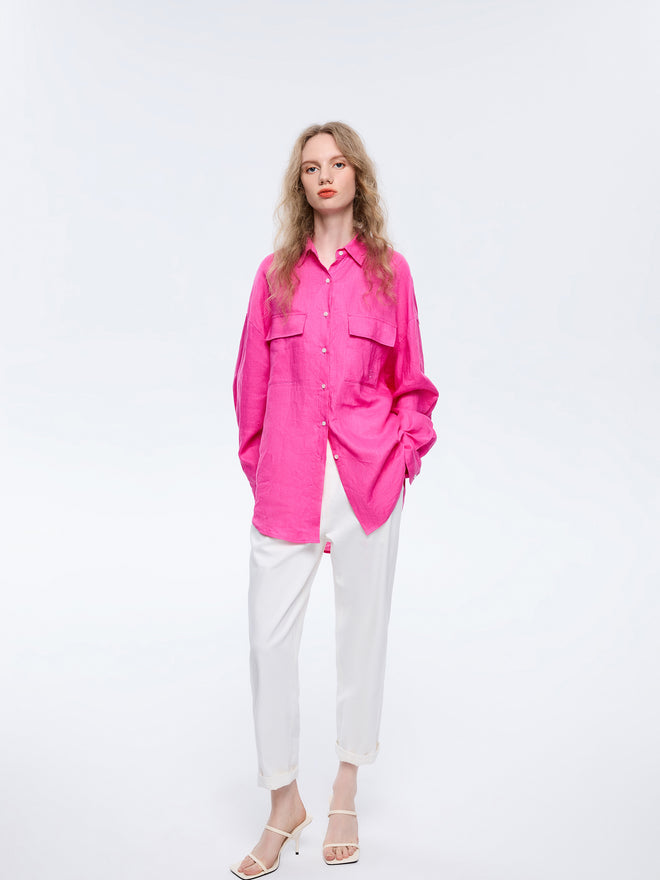 Lana Flax Oversized Blouse