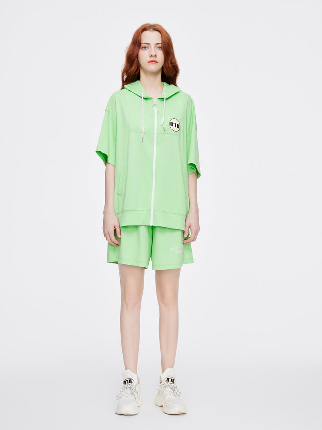 Green 'Skating' Sweatshorts - Urlazh New York