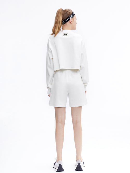 ROMA Logo Cropped Sweatshirt - Urlazh New York