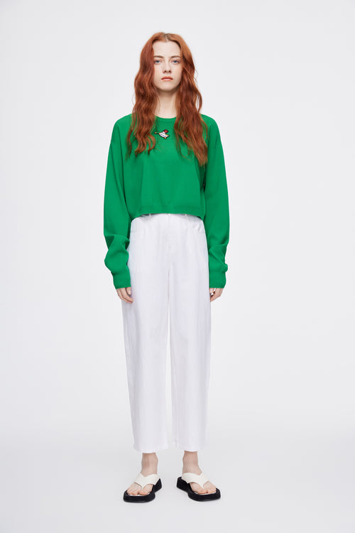 LS Cropped 'Duckie' Knit - Urlazh New York