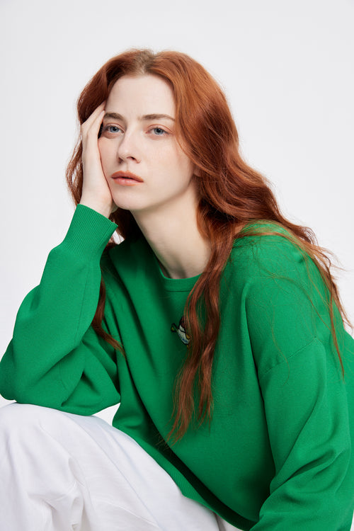 LS Cropped 'Duckie' Knit - Urlazh New York