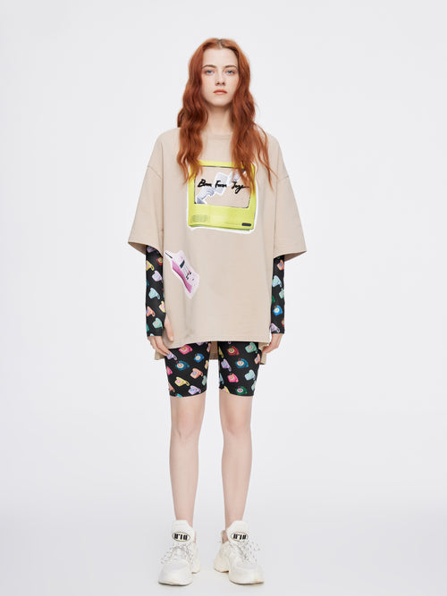 Vintage 80's Multi-Phone Cycling Shorts - Urlazh New York