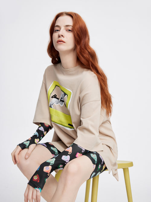 Vintage 80's Multi-Phone Cycling Shorts - Urlazh New York