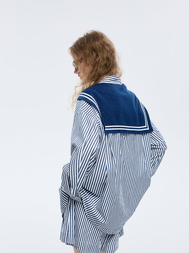 Striped Nautical Pajama Shirt