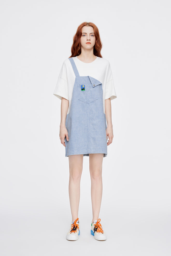 2-in-1 Overall T-shirt Dress - Urlazh New York