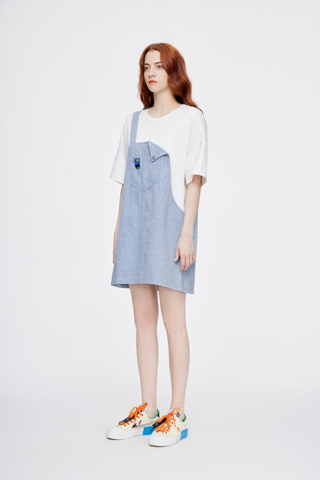 2-in-1 Overall T-shirt Dress - Urlazh New York