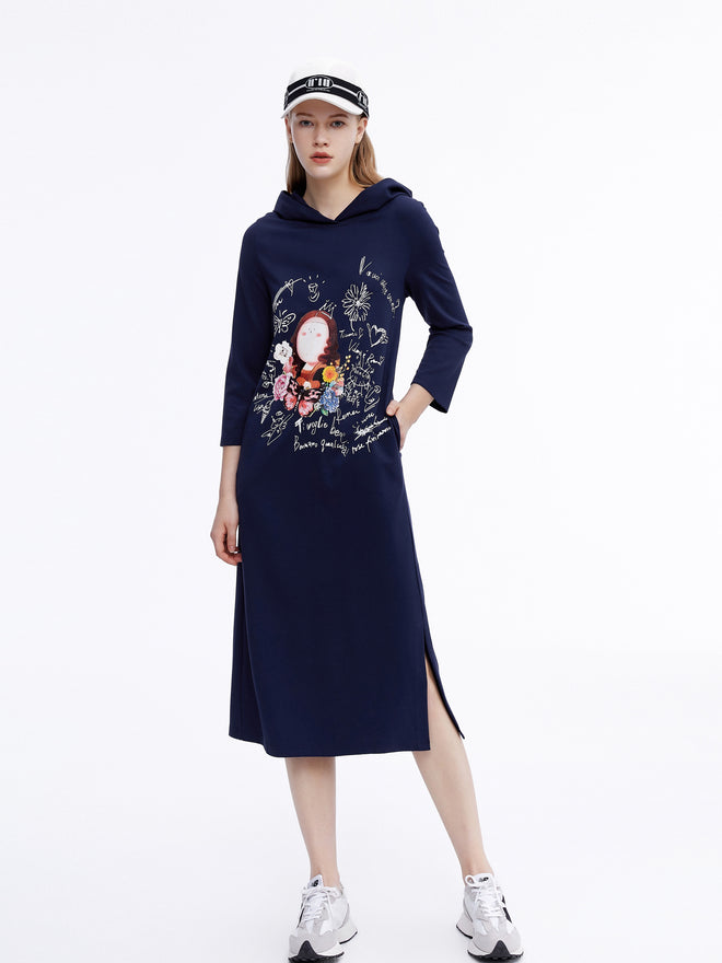 Mona Lisa Hooded Dress - Urlazh New York