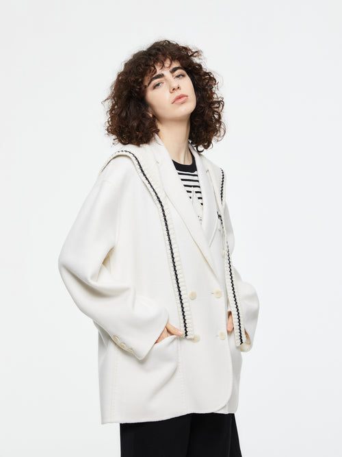 Manteau blazer uniforme double face