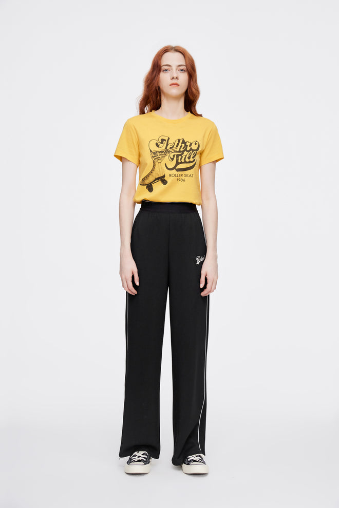 Black Logo Loose Lounge Pants - Urlazh New York