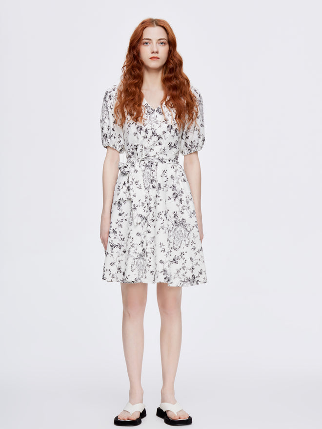 ROMA 'Summer Floral' Minidress - Urlazh New York