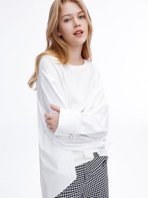 Oversized Scarf Blouse - Urlazh New York