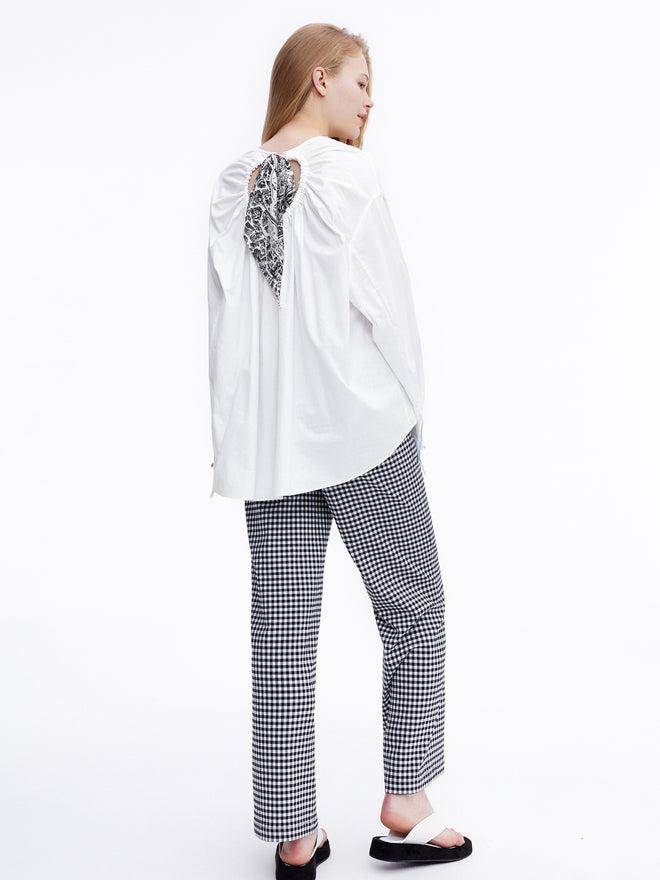 Oversized Scarf Blouse - Urlazh New York