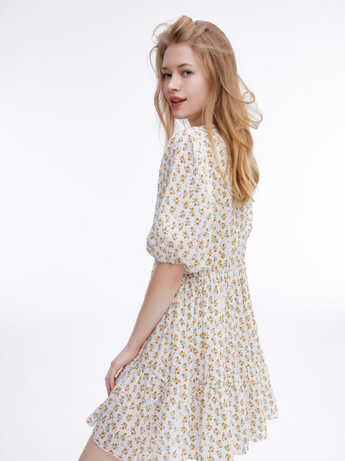 Spring Daisy Prairie Dress - Urlazh New York