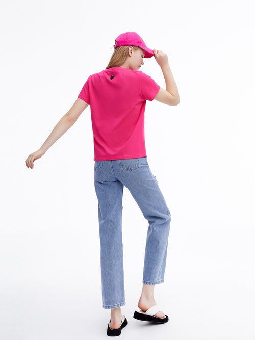 'ROMA Crystal Heart' Jeans - Urlazh New York